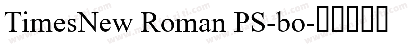 TimesNew Roman PS-bo字体转换